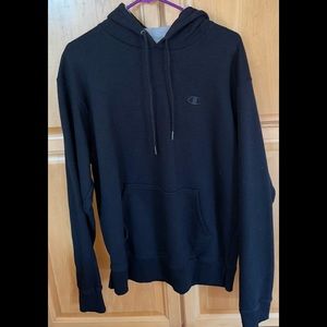 LIKE NEW Champion Black Hooded Sweatshirt Size M